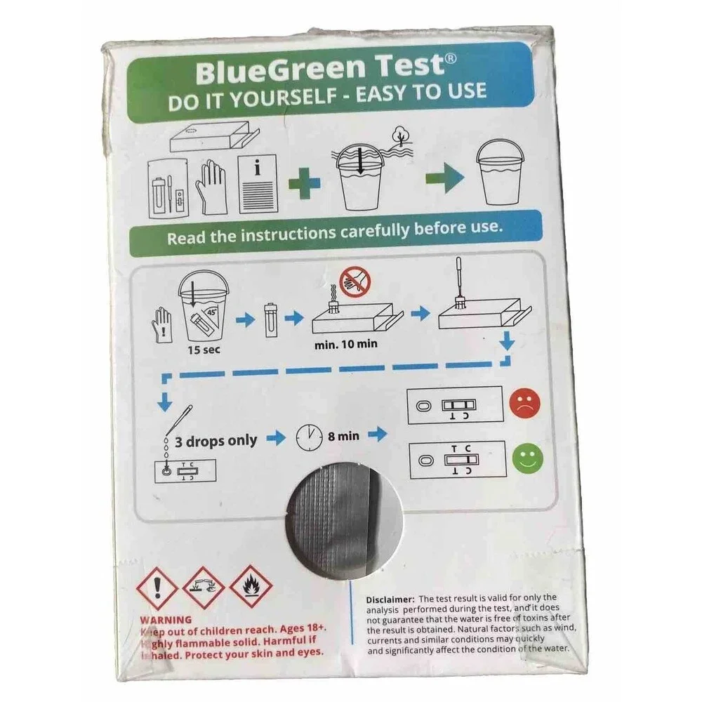 5Strands Blue Green Algae Test Kit at Home Lake & Pond Water Results In 15 Mins